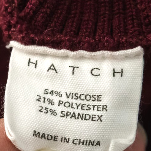 Hatch 3 Size Large L Joelle Burgundy Ribbed Long Sleeve Maternity Sweater Shrug - Picture 4 of 8